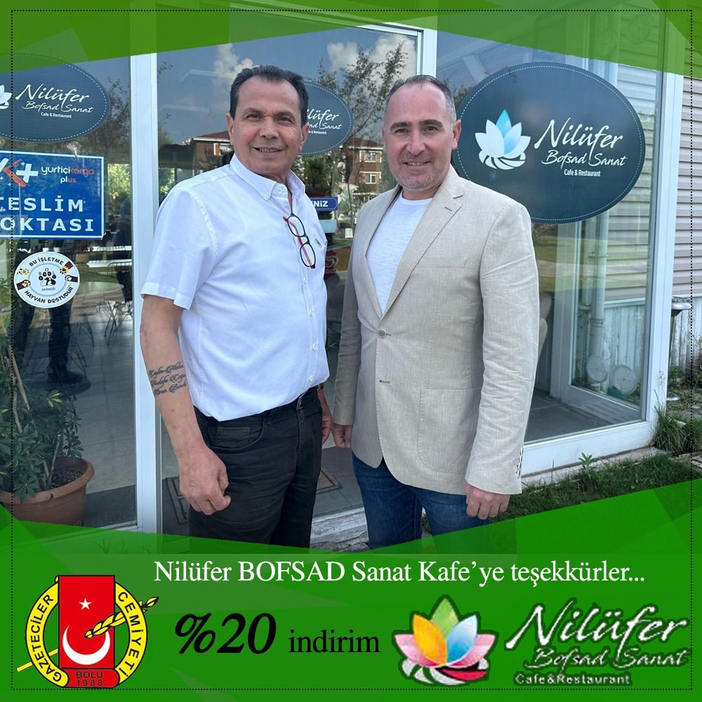 Nilüfer Bofsad Sanat Kafe ve Restoran tarafından %20 indirim.