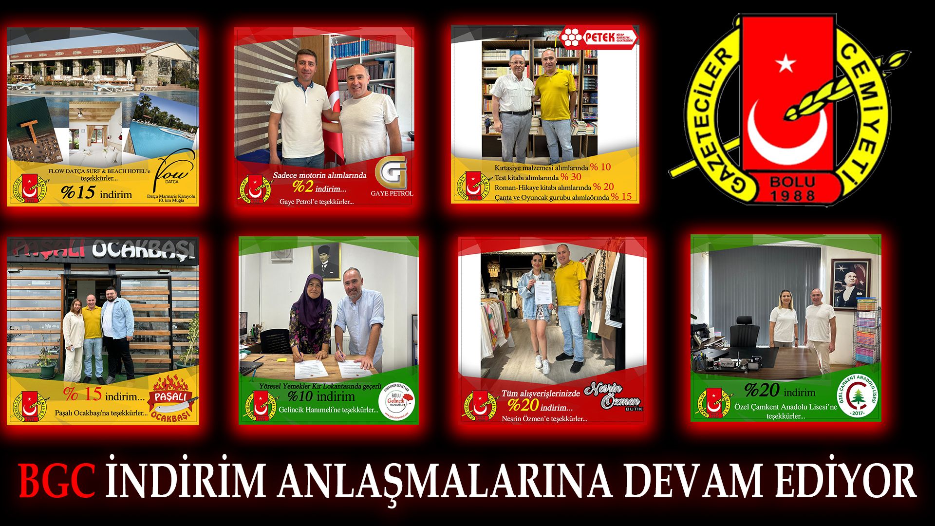 BGC İNDİRİM ANLAŞMALARINA DEVAM EDİYOR