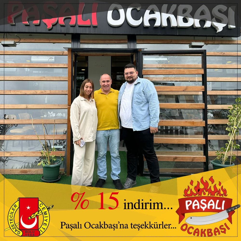 Paşalı Ocakbaşı tarafından % 15 indirim