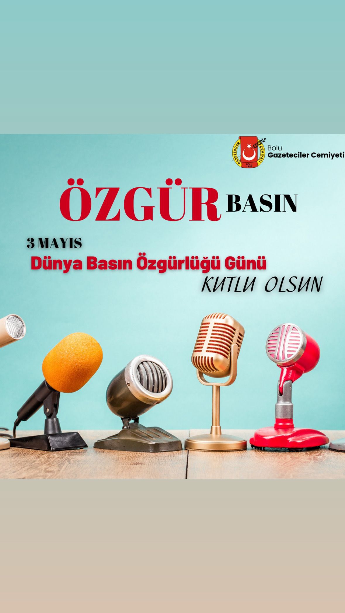 3 MAYIS DÜNYA BASIN ÖZGÜRLÜĞÜ GÜNÜ KUTLU OLSUN