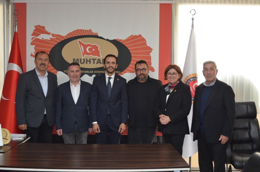 BOLU GAZETECİLER CEMİYETİ'NDEN BOLU MERKEZ MUHTARLAR DERNEĞİ'NE ZİYARET